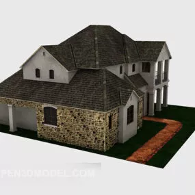 European Vintage Villa 3d model