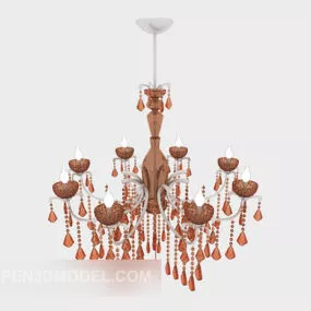 Vintage Crystal Chandelier 3d model