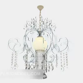 Vintage Home Crystal Chandelier 3d model