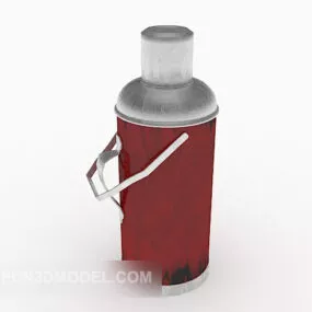 Vintage Red Kettle 3d model