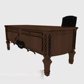 Vintage Style Desk 3d model