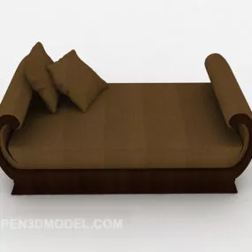 Vintage Casual Single Sofa 3d model