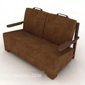 Vintage Double Sofa 3d model
