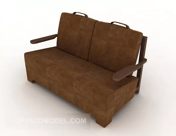 Vintage Double Sofa 3d model Vintage Double Sofa 3d model