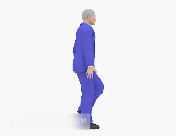 Man Mannequin Character Sailor In Vest Suit 3d model