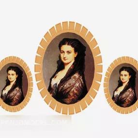 Wall Decorative Photo Frame 3d model