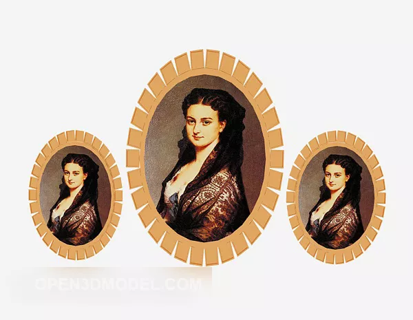 Wall Decorative Photo Frame 3d model Wall Decorative Photo Frame 3d model
