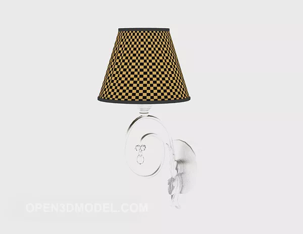 Wall Lamp Brown Shade 3d model Wall Lamp Brown Shade 3d model