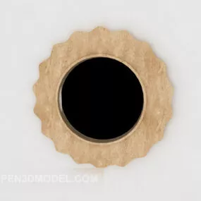 Wall Mirror Round Shaped 3d model