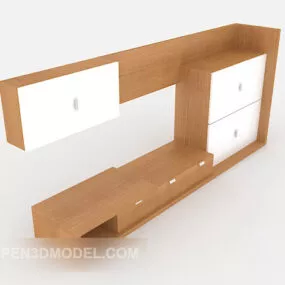 Wall Cabinet Wooden 3d model