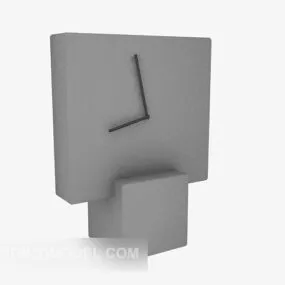 Lowpoly Wall Clock 3d model