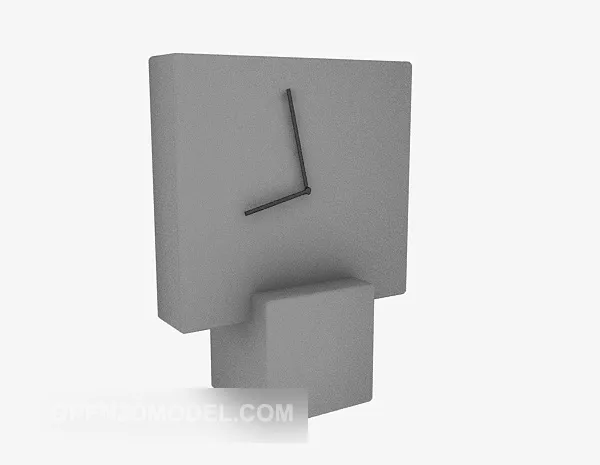 Alarm Clock Red Color Free 3d Model - .3ds, .Gsm - Open3dModel