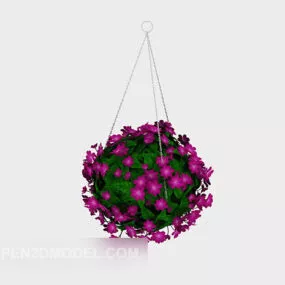 Wall Flower Basket 3d model