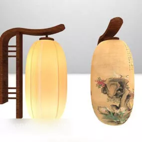 Traditional Wall Lamp Chinese Style 3d model