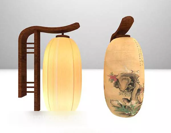Traditional Wall Lamp Chinese Style 3d model Traditional Wall Lamp Chinese Style 3d model