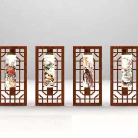 Wall Lamp Chinese Style 3d model