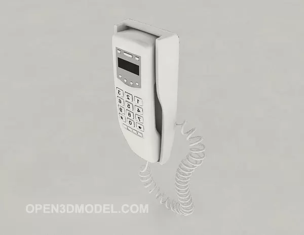 Wall-mounted Telephone 3d model Wall-mounted Telephone 3d model