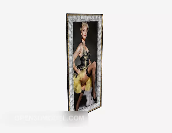 Classic Wall Painting Decoration 3d model Classic Wall Painting Decoration 3d model