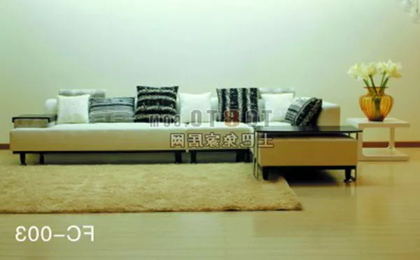 Sofa Common With Pillows 3d model Sofa Common With Pillows 3d model