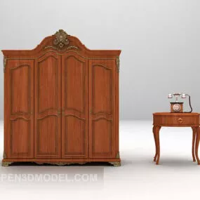 Antique Classic Wardrobe Combination 3d model