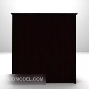 Wardrobe Dark Wood 3d model
