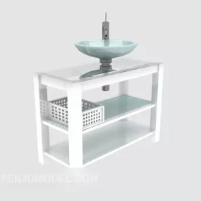 Wash Basin Shelf 3d model