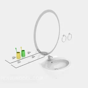 Wash Room Sanitary Ware 3d model