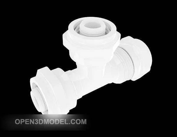Curved Pipe Rail Street Equipment 3d model