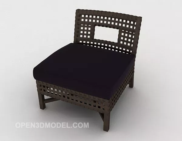 Weaving Single Lounge Chair 3d model Weaving Single Lounge Chair 3d model