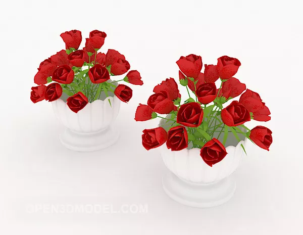 Wedding Bouquet Plant Decor 3d model Wedding Bouquet Plant Decor 3d model