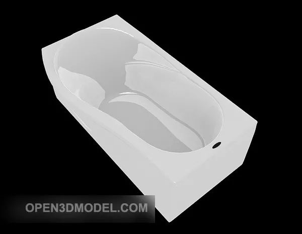 Small Corner Bathtub 3d model