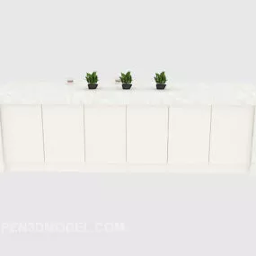 White Bantai Reception 3d model