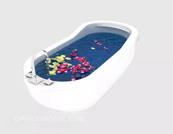 White Bath 3d model White Bath 3d model