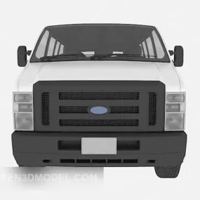 White Bus 3d model