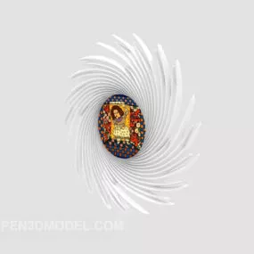 White Creative Photo Frame 3d model