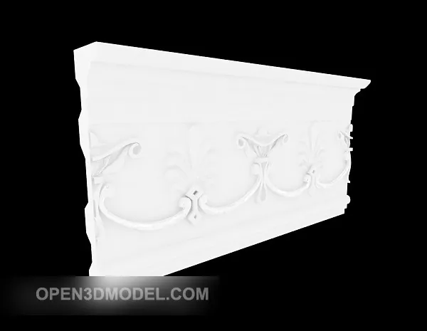 Gypsum Ceiling Molding 3d model