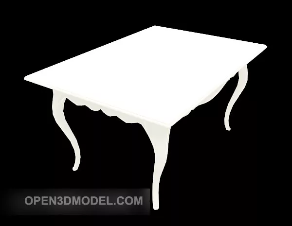 White European Classic Table 3d model White European Classic Table 3d model