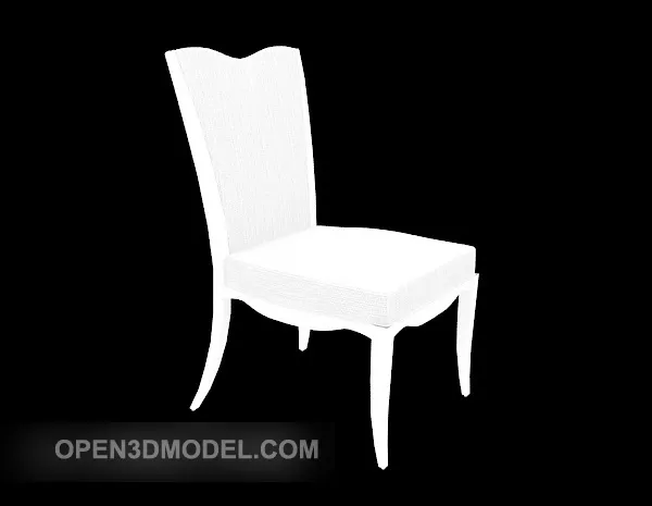 White European Style Dining Chair 3d model White European Style Dining Chair 3d model