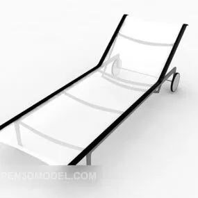 White Lounge Chair 3d model