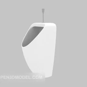 White Men’s Urinal Furniture 3d model