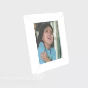 White Photo Frame 3d model