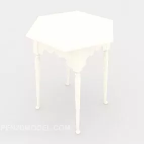 White Stool 3d model