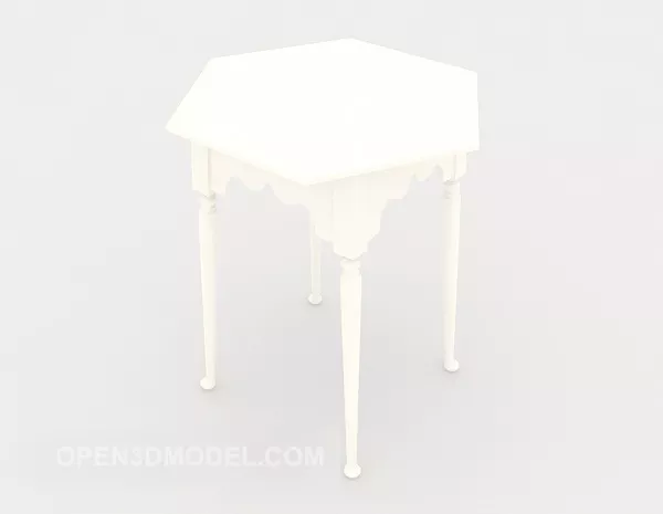 Chrome Stool Luxurious Style 3d model