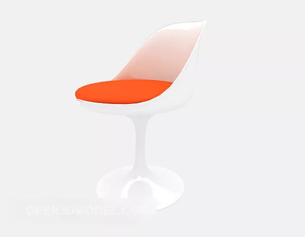 White Barber Chair V1 3d model White Barber Chair V1 3d model