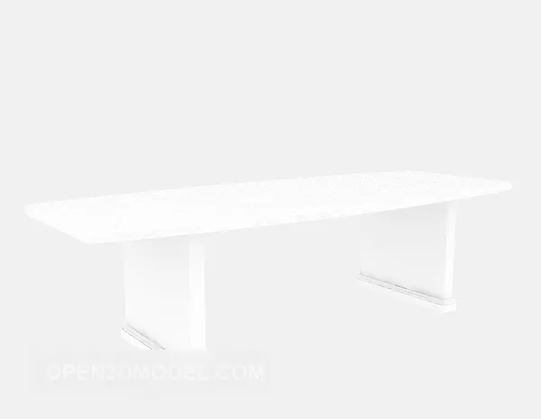 White Bench Furniture 3d model White Bench Furniture 3d model