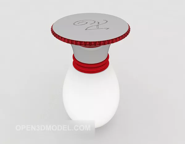 White Bottle White Color 3d model White Bottle White Color 3d model