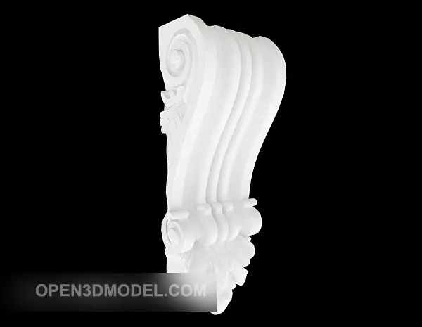 Marble Column Base 3d model