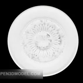 White Circular Member 3d model