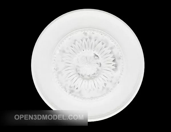 White Circular Member 3d model White Circular Member 3d model