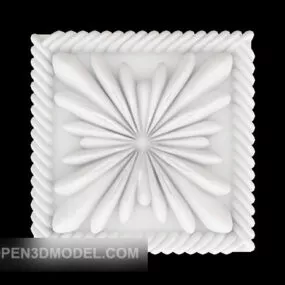 White Common Minimalist Component 3d model